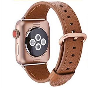Apple Watch Leather Band 42mm Light Brown